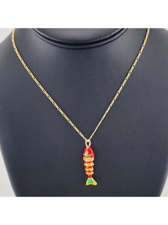 Jewelry - Catch of the Day: Orange Fish Necklace – Brand New